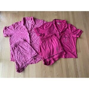 2 Pair Girly Pink Summer Pjs Women’s Victoria secret Juicy Couture Pink M/L